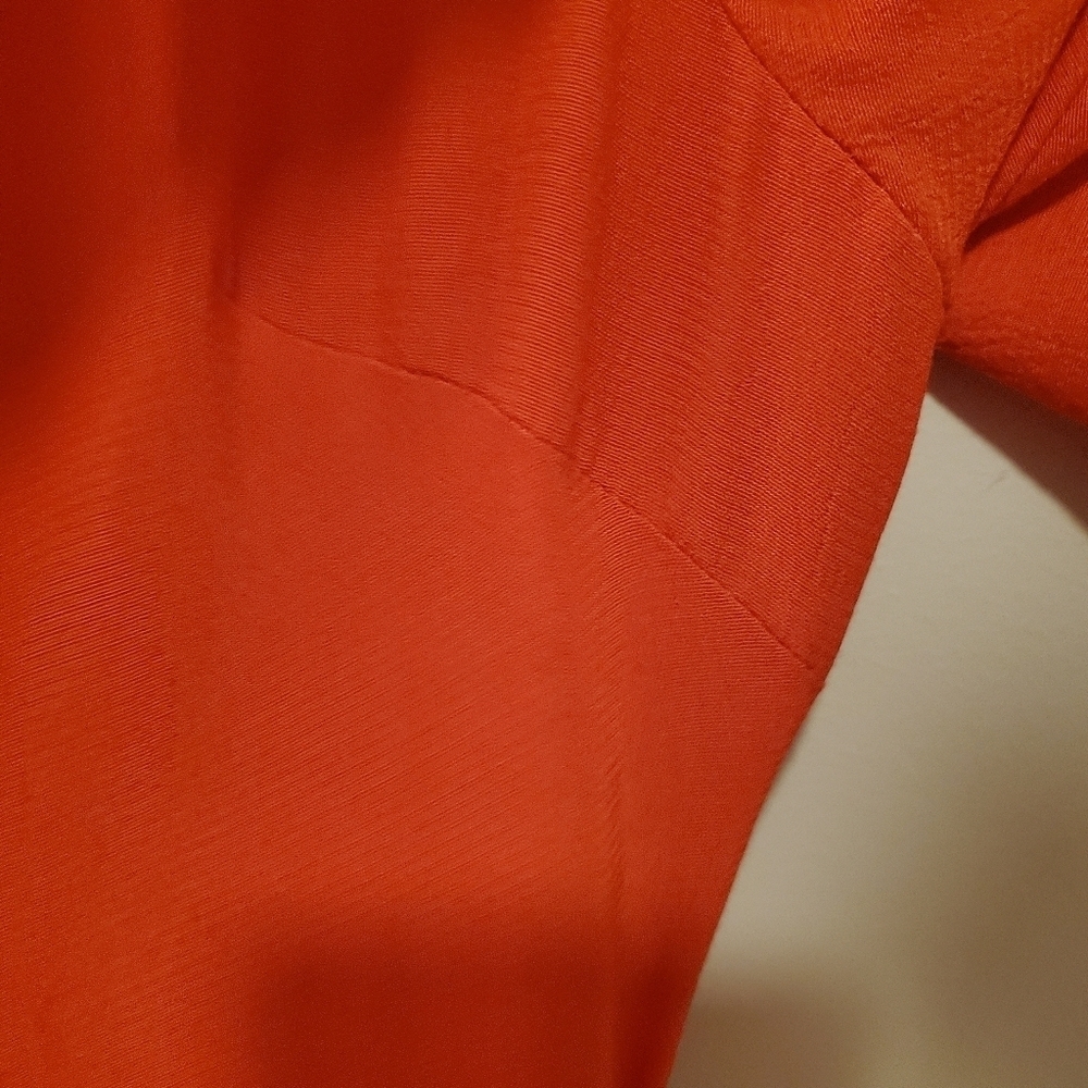 ASOS Orange Cropped Jumpsuit with Cute Cutout Back Detail and Buttons up the Top - Picture 4 of 9